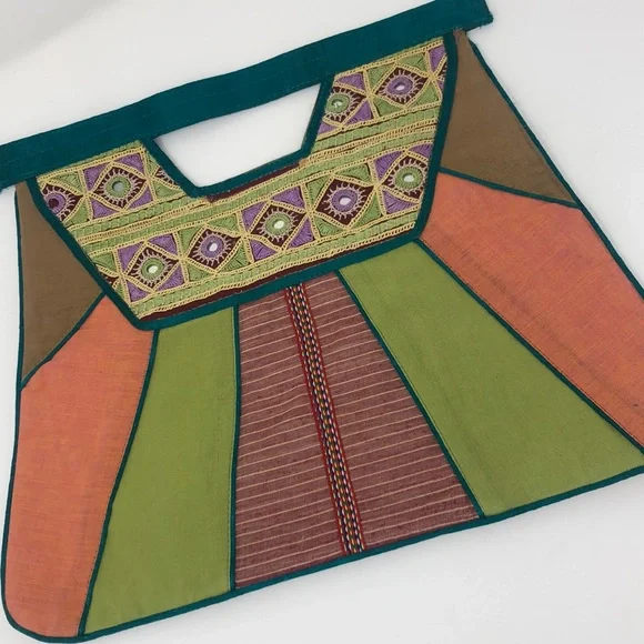 New! Gramshree Indian craft purse clutch - Picture 1 of 8